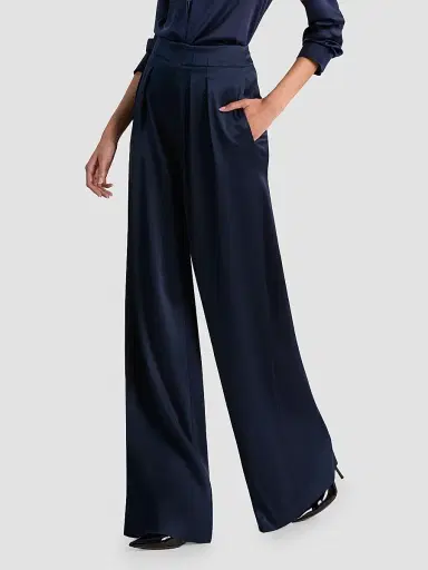 Alice + Olivia Women's Eloise Pleated-Front Wide-Leg Pants | Thumbnail 6