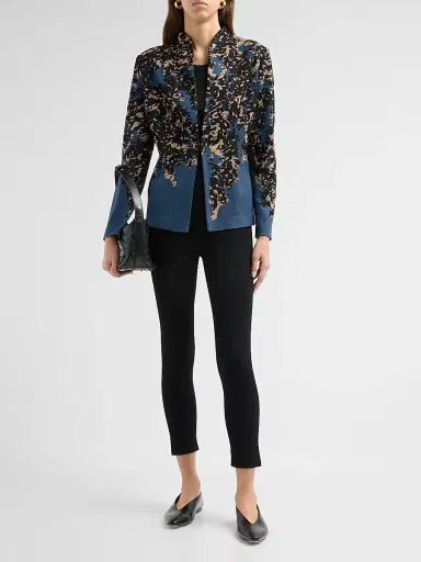 Misook Women's Abstract Speckled-Knit Jacket | Thumbnail 2