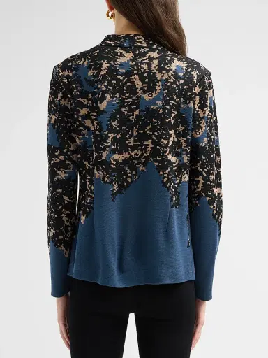 Misook Women's Abstract Speckled-Knit Jacket | Thumbnail 3