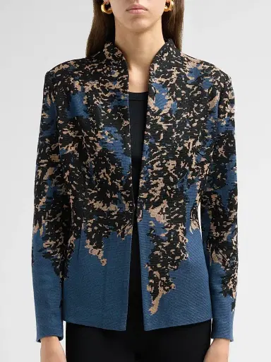 Misook Women's Abstract Speckled-Knit Jacket | Thumbnail 5