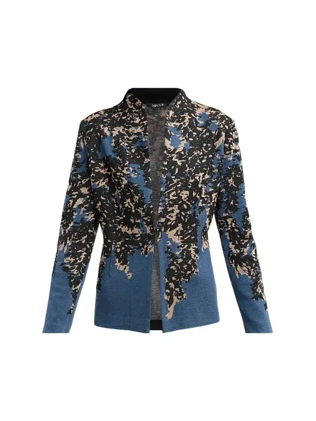 Women's Abstract Speckled-Knit Jacket