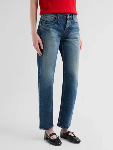 Moussy Vintage Women's Minneapolis Curved Boyfriend Jeans | Thumbnail 4