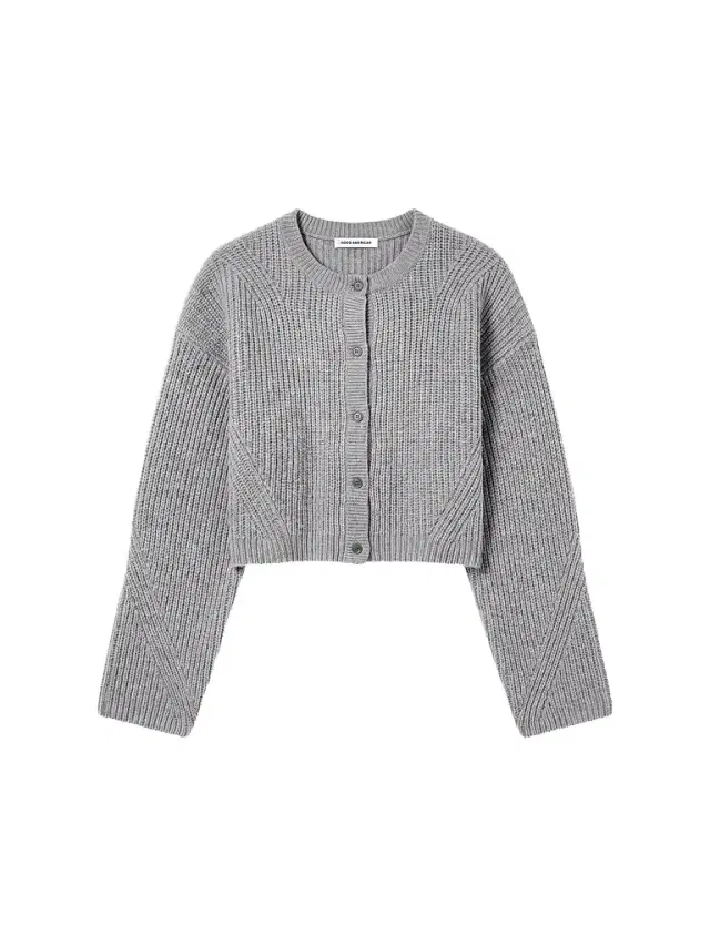 GOOD AMERICAN Women's The Chunky Knit Crop Cardigan