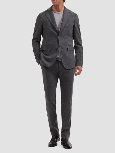 Bugatchi Men's Wool-Nylon Single-Breasted Blazer | Thumbnail 2