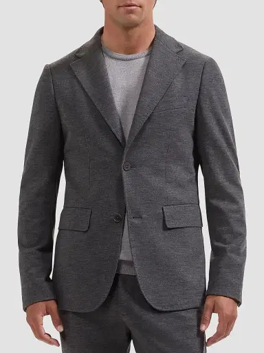 Bugatchi Men's Wool-Nylon Single-Breasted Blazer | Thumbnail 4