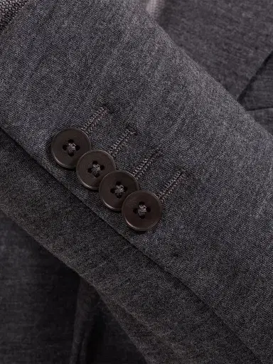Bugatchi Men's Wool-Nylon Single-Breasted Blazer | Thumbnail 5