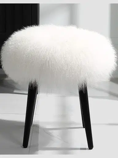 The Uttermost Co Wooly Accent Stool | Thumbnail 3