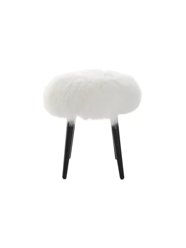 The Uttermost Co Wooly Accent Stool