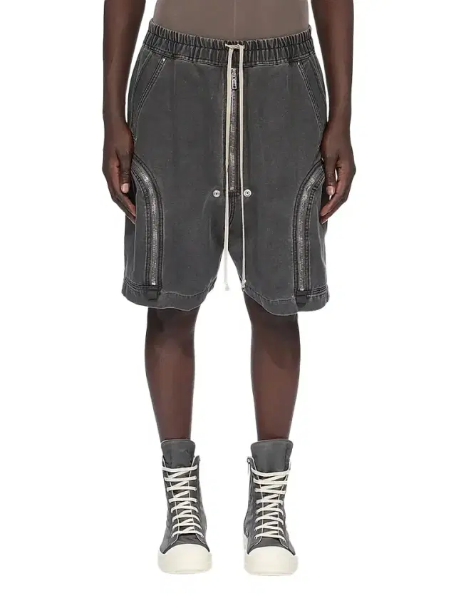 DRKSHDW by Rick Owens Men's Bauhaus Denim Track Shorts