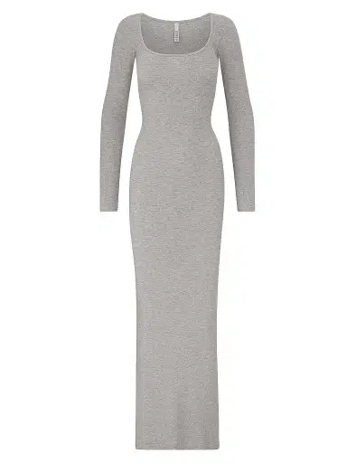 Skims Women's Soft Lounge Long-Sleeve Dress | Thumbnail 1