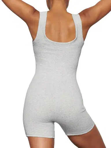 Skims Women's Cotton Rib Onesie Bodysuit | Thumbnail 5