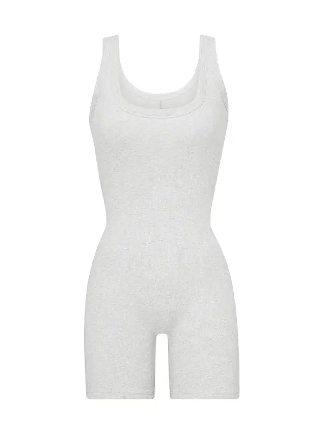 Skims Women's Cotton Rib Onesie Bodysuit