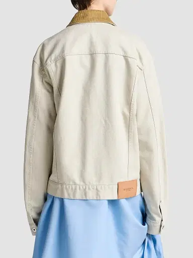 JW Anderson Women's Corduroy Collar Denim Jacket | Thumbnail 3 JW Anderson Women's Corduroy Collar Denim Jacket | Thumbnail 3