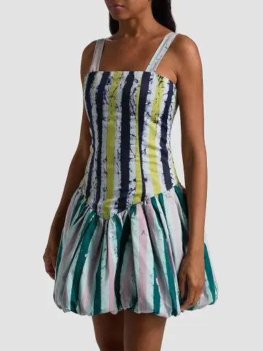 Busayo Women's Ayoife Striped Cotton Minidress | Thumbnail 4