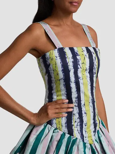 Busayo Women's Ayoife Striped Cotton Minidress | Thumbnail 6