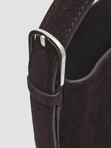TOTEME Women's Medium Belted Suede Tote | Thumbnail 6
