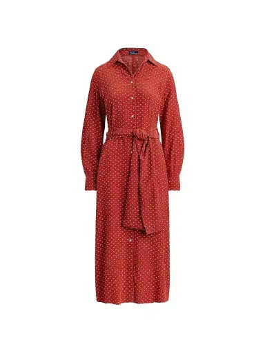 Polo Ralph Lauren Women's Geometric Floral Print Midi Shirtdress | Thumbnail 1
