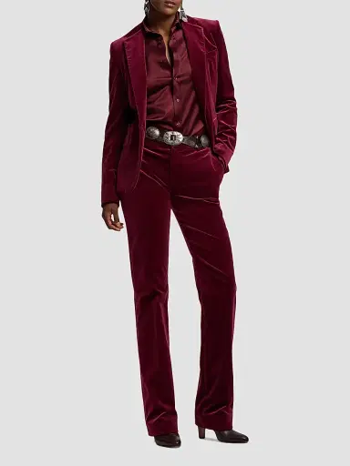 Ralph Lauren Collection Women's Cameron II Satin Straight-Fit Shirt | Thumbnail 2