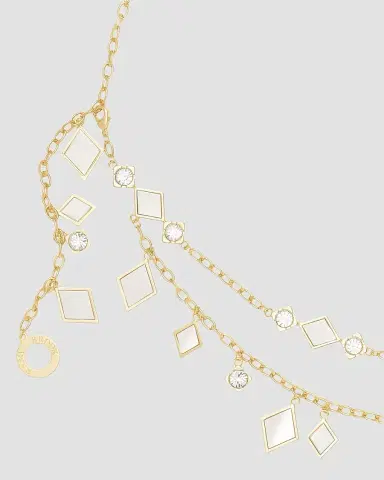 Ramy Brook Women's Eliza Goldtone, Enamel & Glass Crystal Chain Belt | Thumbnail 3