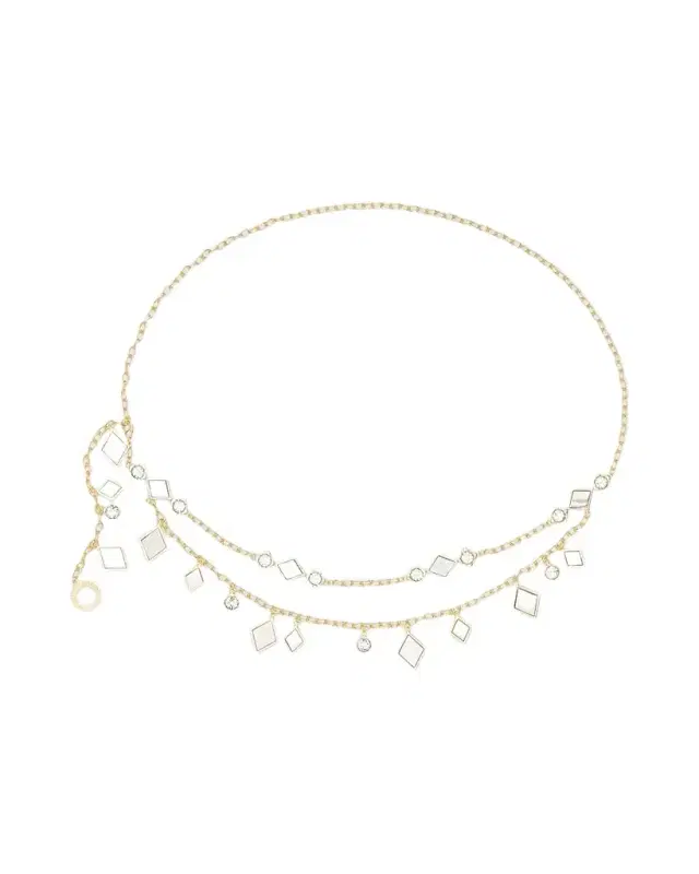 Ramy Brook Women's Eliza Goldtone, Enamel & Glass Crystal Chain Belt