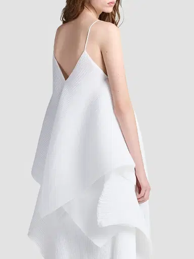 JW Anderson Women's Pleated Handkerchief-Hem Top | Thumbnail 3