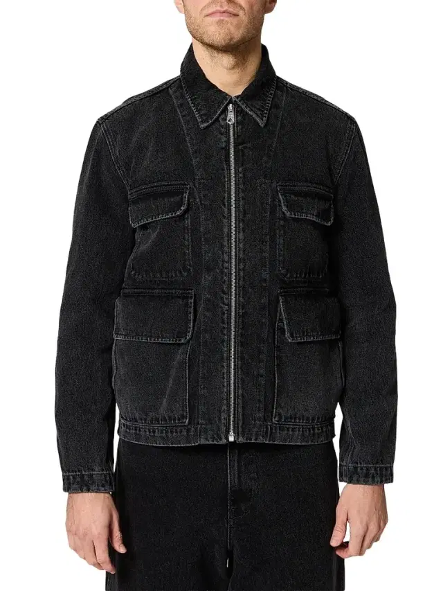 Paul Smith Men's Front-Zip Jean Jacket