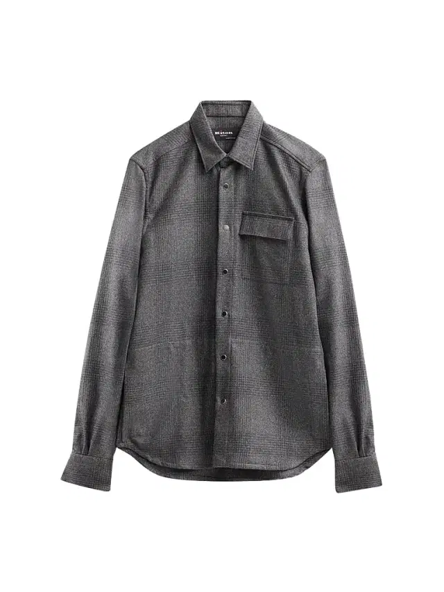 Kiton Men's Buba Plaid Wool-Cotton-Cashmere Shirt