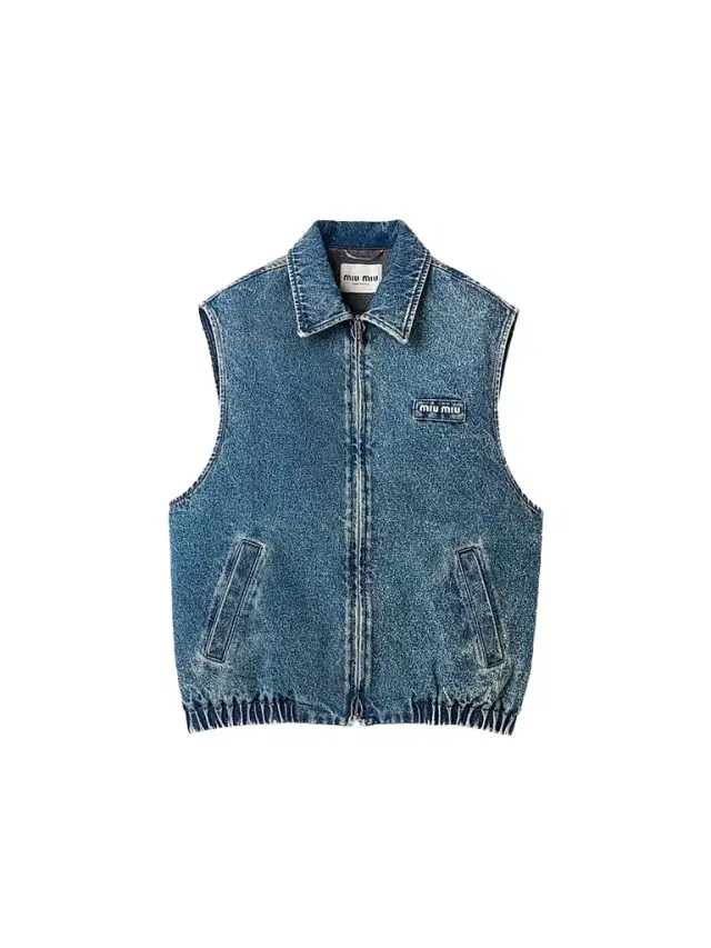 Miu Miu Women's Washed Denim Vest
