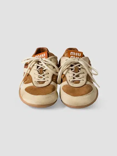 Miu Miu Women's Gymnasium Suede Sneakers | Thumbnail 2