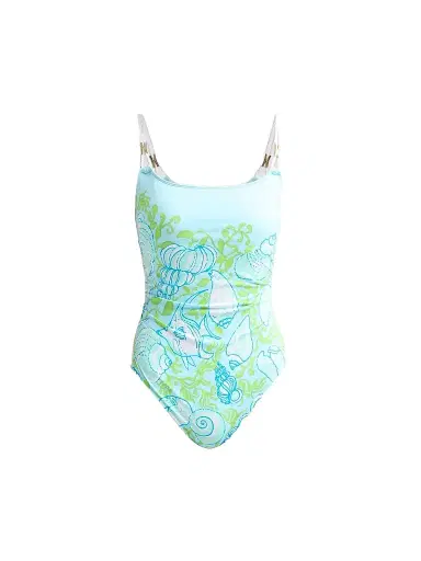 Lilly Pulitzer Women's Napili Rope Throw Me A Line Print One-Piece Swimsuit | Thumbnail 1