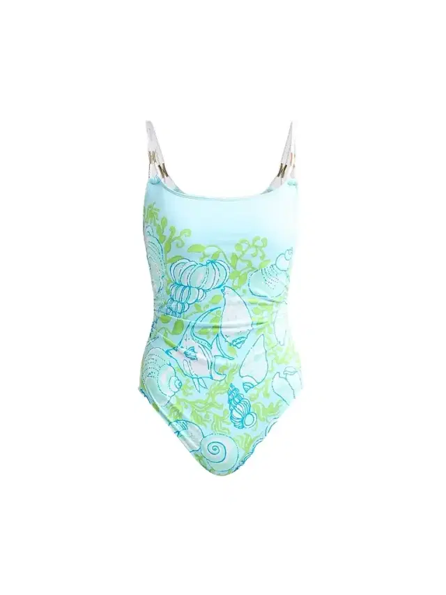 Lilly Pulitzer Women's Napili Rope Throw Me A Line Print One-Piece Swimsuit