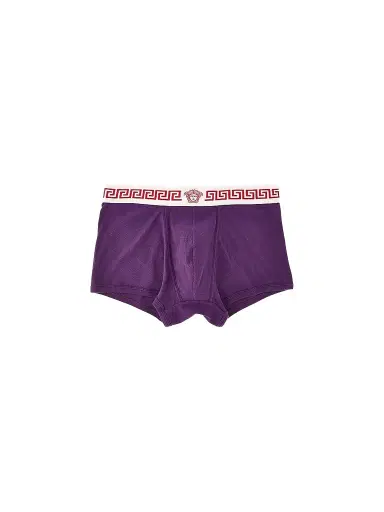 Versace Men's Medusa Head Greco-Trim Trunk Brief | Thumbnail 1 Versace Men's Medusa Head Greco-Trim Trunk Brief | Thumbnail 1