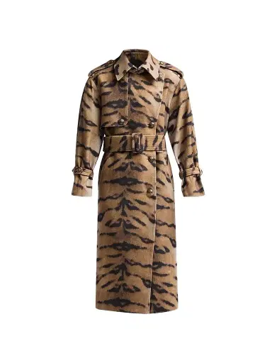 Kobi Halperin Women's Nicole Tiger Stripe Print Coat | Thumbnail 1