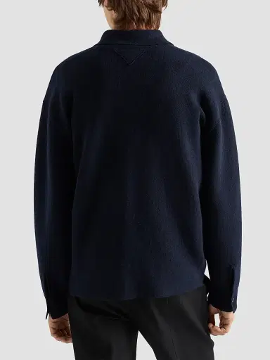Prada Men's Cashmere Polo Shirt | Thumbnail 4 Prada Men's Cashmere Polo Shirt | Thumbnail 4