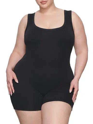 Skims Women's Cotton Rib Onesie Bodysuit | Thumbnail 3