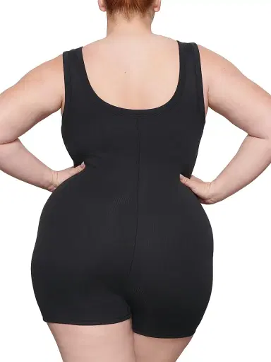 Skims Women's Cotton Rib Onesie Bodysuit | Thumbnail 5