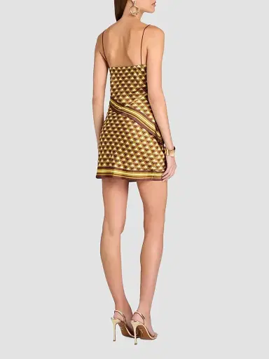 Retrofête Women's Clemenza Geometric Print Cowlneck Mini Dress | Thumbnail 3