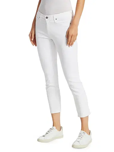AG Jeans Women's Prima Sateen Mid-Rise Crop Cigarette Pants | Thumbnail 4