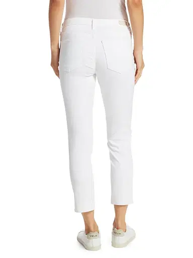 AG Jeans Women's Prima Sateen Mid-Rise Crop Cigarette Pants | Thumbnail 5