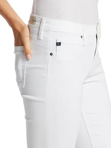 AG Jeans Women's Prima Sateen Mid-Rise Crop Cigarette Pants | Thumbnail 6
