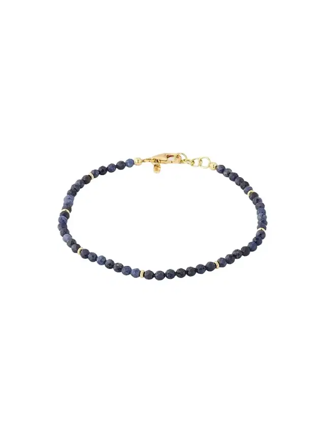 Jan Leslie Men's 18K Yellow Gold & Sapphire Beaded Bracelet