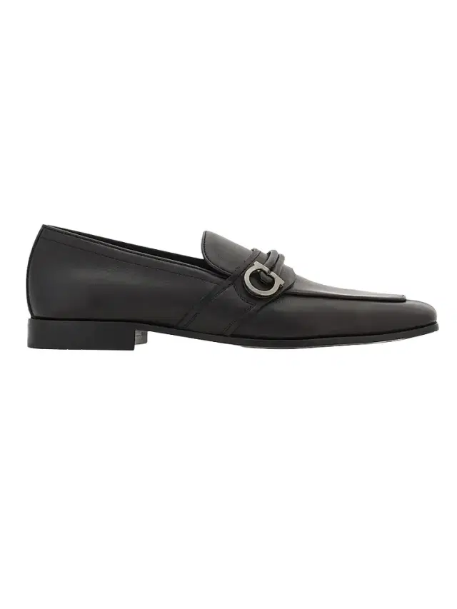 Ferragamo Men's Saddlevit Gancini Leather Loafers