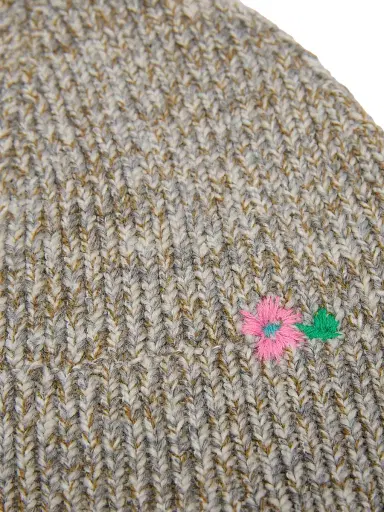 Dries Van Noten Men's Flower Embroidered Wool-Blend Beanie | Thumbnail 2