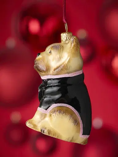 Joy To The World Glass French Bulldog Ornament | Thumbnail 2