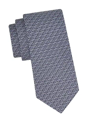 Ferragamo Men's Cerchio Silk Tie | Thumbnail 1 Ferragamo Men's Cerchio Silk Tie | Thumbnail 1