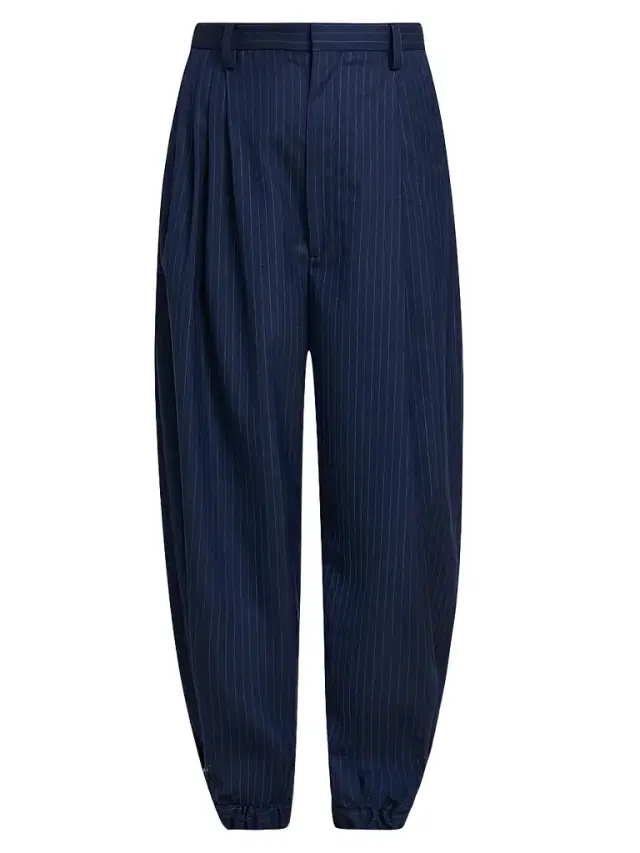 MOSCHINO Women's Pinstriped Wool Trousers
