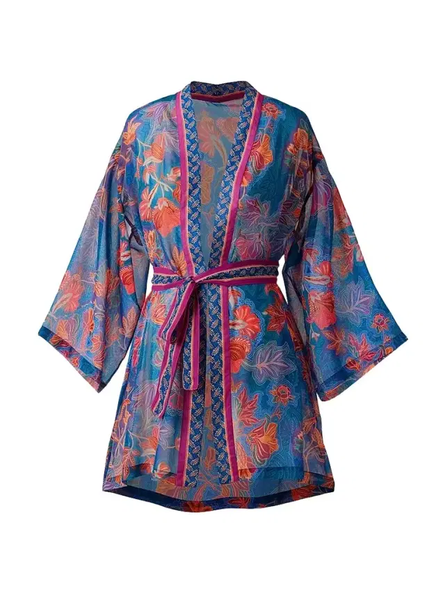 Miraclesuit Swim Women's Decoupage Floral Georgette Kimono