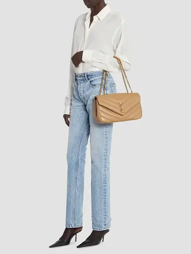 Saint Laurent Women's Loulou Medium Shoulder Bag in Lambskin Leather | Thumbnail 2 Saint Laurent Women's Loulou Medium Shoulder Bag in Lambskin Leather | Thumbnail 2