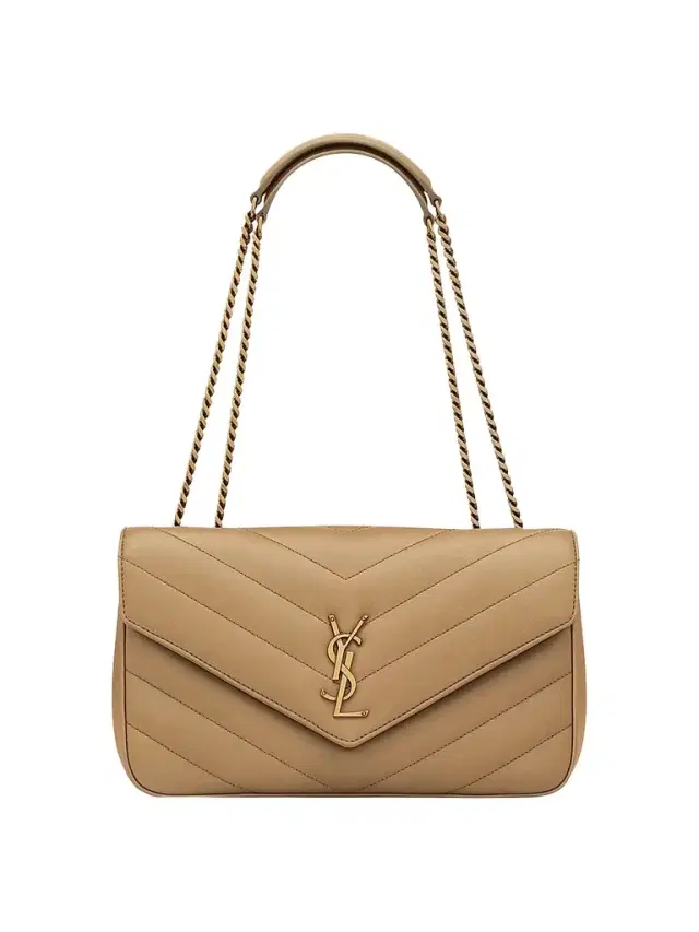 Saint Laurent Women's Loulou Medium Shoulder Bag in Lambskin Leather