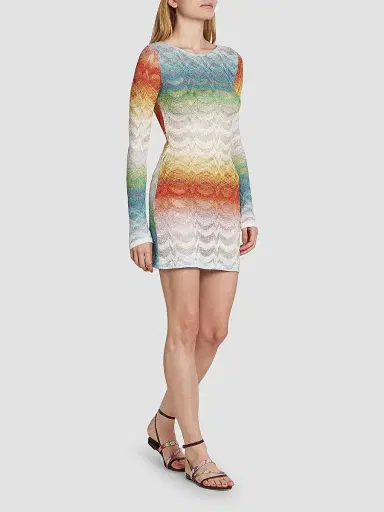 Missoni Women's Long-Sleeve Cover-Up Dress | Thumbnail 2